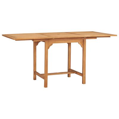 vidaXL Conjunto de comedor de jardín 5 piezas madera maciza de teca