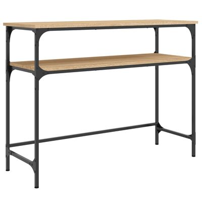 vidaXL Mesa consola madera de ingeniería roble Sonoma 100x35,5x75 cm