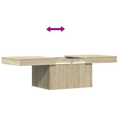 vidaXL Mesa de centro madera de ingeniería roble Sonoma 100x55x40 cm