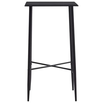 vidaXL Mesa alta de cocina MDF negro 60x60x111 cm