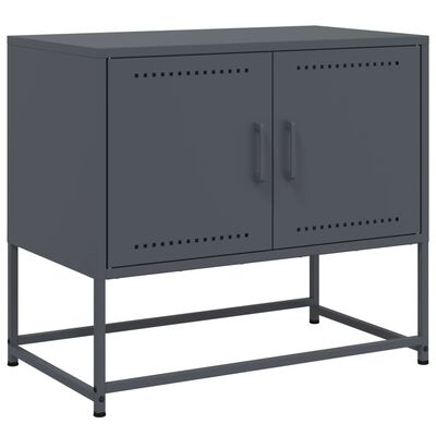 vidaXL Mueble para TV de acero gris antracita 68,5x39x60,5 cm