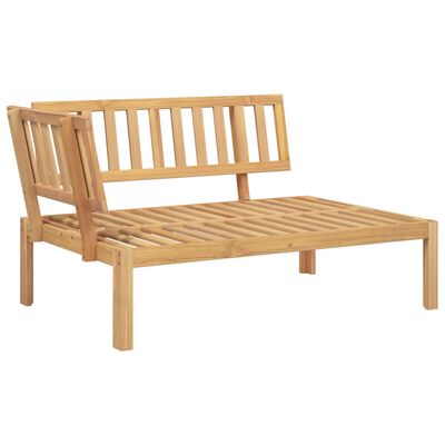 vidaXL Set de sofás de palets de jardín y cojines 5 pzas madera acacia