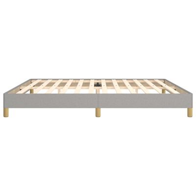 vidaXL Cama sin colchón tela gris claro 200x200 cm