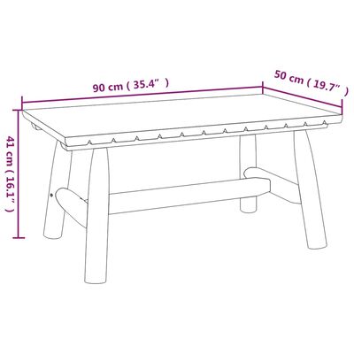 vidaXL Juego de muebles de jardín 5 piezas madera maciza de abeto