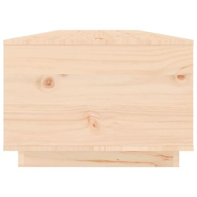 vidaXL Mesa de centro de madera maciza de pino 100x50x35 cm