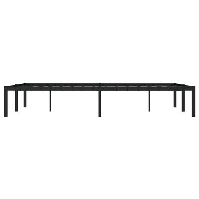 vidaXL Estructura de cama de metal negro 120x200 cm