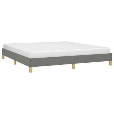 vidaXL Cama sin colchón de tela gris oscuro 180x200 cm