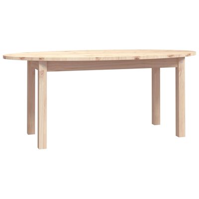 vidaXL Mesa de centro de madera maciza de pino 110x55x45 cm