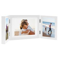 vidaXL Marco de foto collage triple blanco 22x15cm+2x(10x15cm)