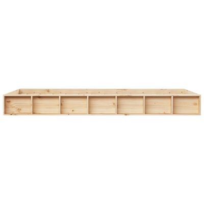 vidaXL Estructura de cama doble pequeña de madera maciza 120x190 cm