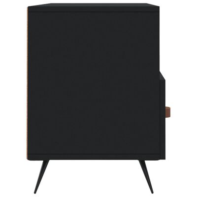 vidaXL Mueble de TV madera de ingeniería negro 102x36x50 cm