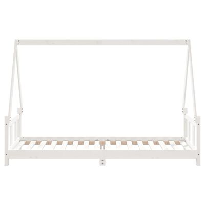 vidaXL Estructura de cama para niños madera de pino blanco 90x200 cm