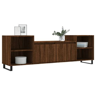 vidaXL Mueble para TV madera contrachapada marrón roble 160x35x55 cm