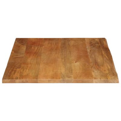 vidaXL Tablero de mesa borde natural madera maciza mango 110x80x3,8 cm