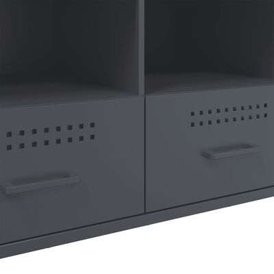 vidaXL Mueble para TV acero gris antracita 100,5x39x50,5 cm