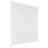 vidaXL Persiana enrollable de ducha blanco 100x240 cm