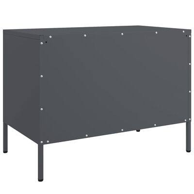 vidaXL Mueble de TV acero gris antracita 68x39x50,5 cm