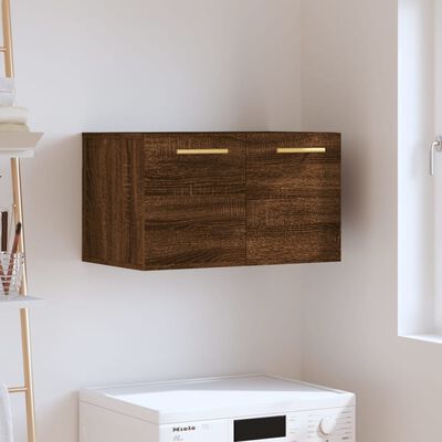 vidaXL Armario de pared madera ingeniería marrón roble 60x36,5x35 cm