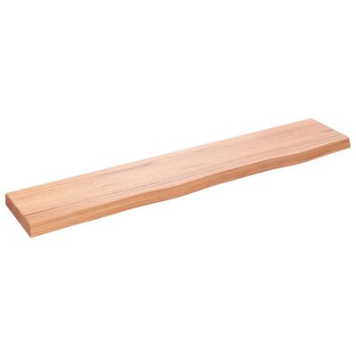 vidaXL Estante de pared madera roble tratada marrón claro 100x20x4 cm