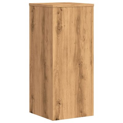 vidaXL Soportes de plantas 2 uds madera roble artisian 30x30x70 cm