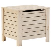 vidaXL Caja de almacenaje con tapa RANA madera maciza pino 60x49x54 cm