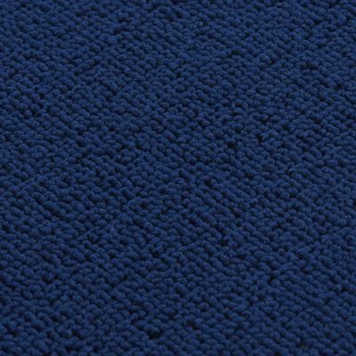 vidaXL Alfombrilla de escalera 15 uds azul marino rectangular 75x20 cm