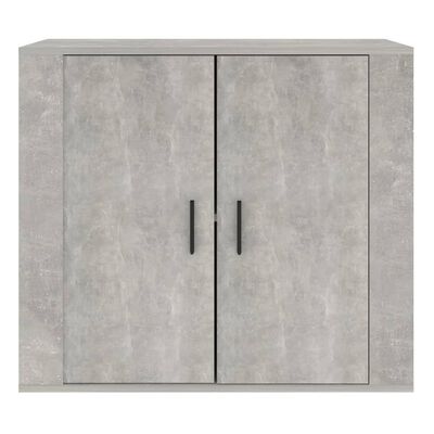 vidaXL Aparador de madera contrachapada gris hormigón 80x33x70 cm