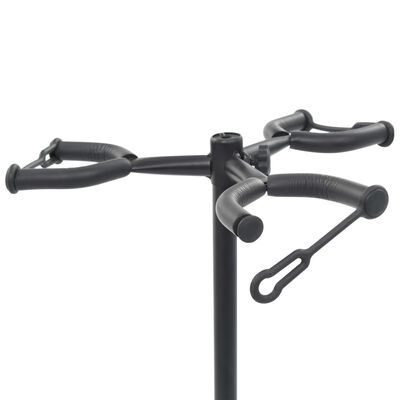 vidaXL Soporte para guitarra de acero negro