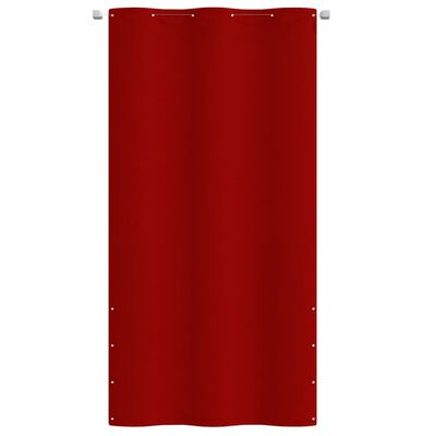 vidaXL Toldo para balcón de tela oxford rojo 120x240 cm