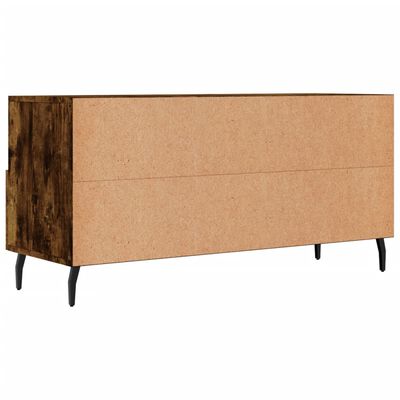 vidaXL Mueble de TV madera de ingeniería roble ahumado 102x36x50 cm