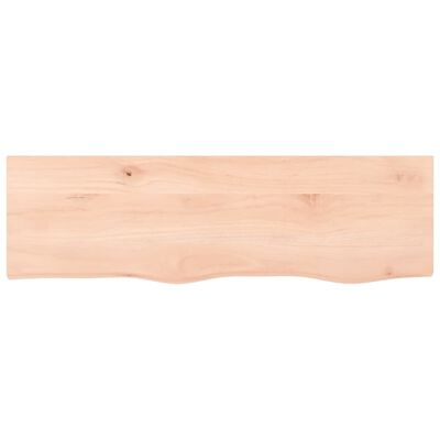 vidaXL Estante de pared madera maciza roble sin tratar 100x30x(2-6) cm