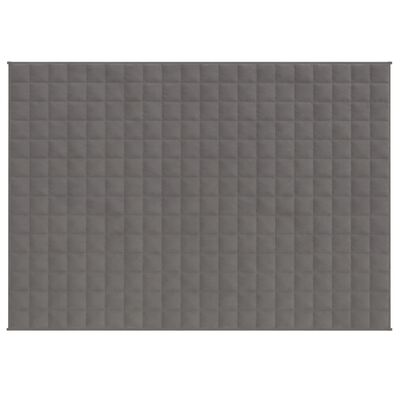 vidaXL Manta con peso tela gris 152x203 cm 7 kg