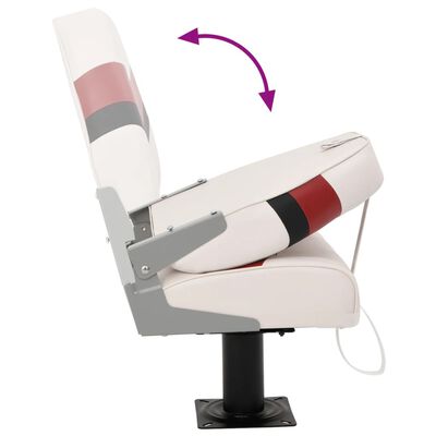 vidaXL Asiento para barco con pedestal giratorio 360°