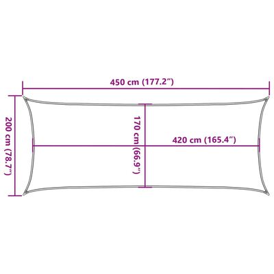 vidaXL Toldo retráctil 100% poliéster oxford arena 4,5x2 m