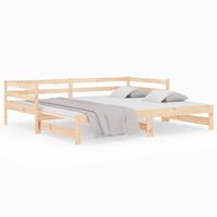 vidaXL Sofá cama nido madera maciza de pino 80x200 cm