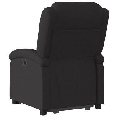 vidaXL Sillón eléctrico reclinable elevable de tela negro