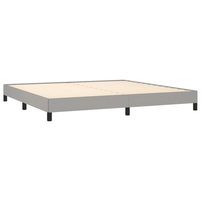 vidaXL Cama sin colchón tela gris claro 200x200 cm