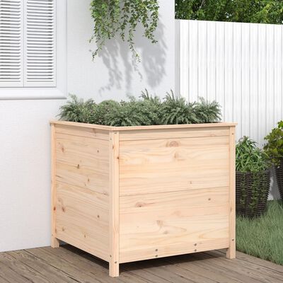 vidaXL Jardinera madera maciza de pino 82,5x82,5x78 cm