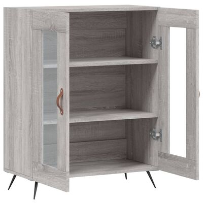 vidaXL Aparador de madera de ingeniería gris Sonoma 69,5x34x90 cm