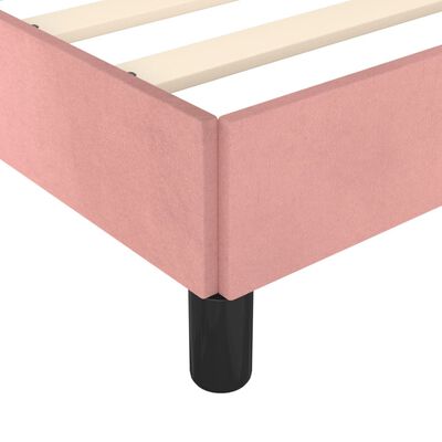 vidaXL Estructura de cama de terciopelo rosa 180x200 cm