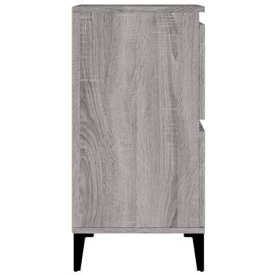 vidaXL Aparadores 2 uds madera contrachapada gris Sonoma 60x35x70 cm