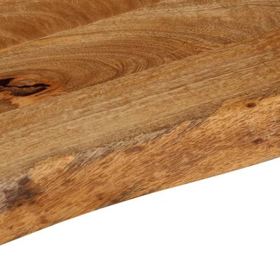 vidaXL Tablero de mesa borde natural madera maciza mango 140x40x3,8 cm