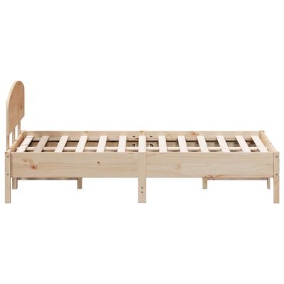 vidaXL Estructura de cama sin colchón madera maciza de pino 120x190 cm