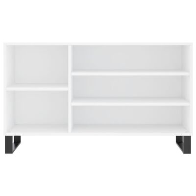 vidaXL Mueble zapatero madera contrachapada blanco 102x36x60 cm