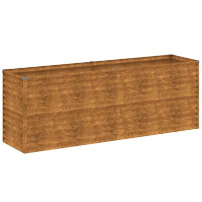 vidaXL Jardinera acero corten 196x50x69 cm