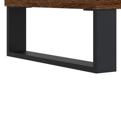 vidaXL Mesa de centro madera contrachapada marrón roble 90x50x36,5 cm