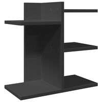 vidaXL Organizador escritorio madera ingeniería negro 42x21,5x42 cm