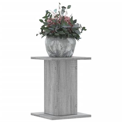 vidaXL Soportes para plantas 2 uds madera gris Sonoma 30x30x40 cm