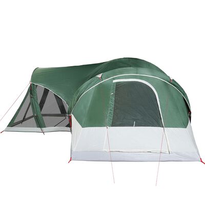 vidaXL Tienda de campaña familiar tipi 8 personas impermeable verde