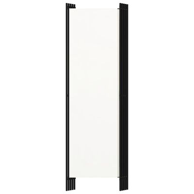 vidaXL Biombo divisor de 5 paneles blanco 250x180 cm